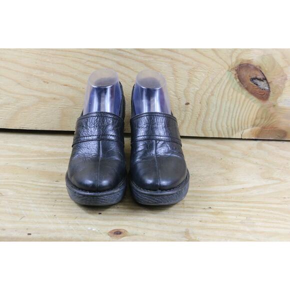 Born Boots Womens 8M Black Leather Dollie Platform Ankle Bootie Shoes - Picture 2 of 8